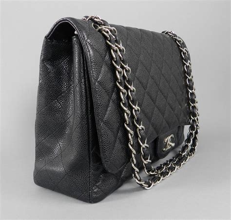 chanel bag black and silver|chanel bags silver hardware.